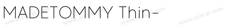 MADETOMMY Thin字体转换